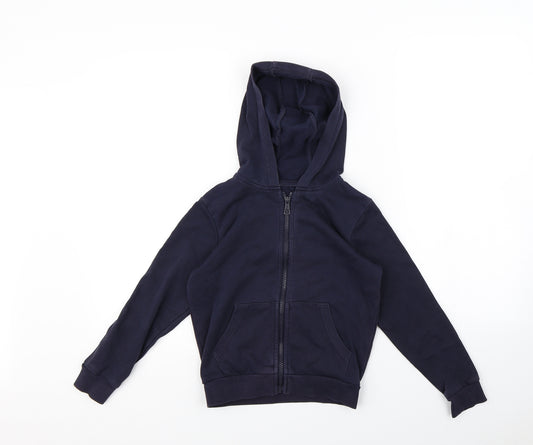 Front view of George boys’ blue jacket, size 7, years