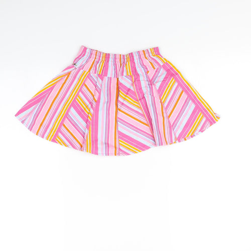 H&T Girls Multicoloured Striped  Mini Skirt Size 4 Years