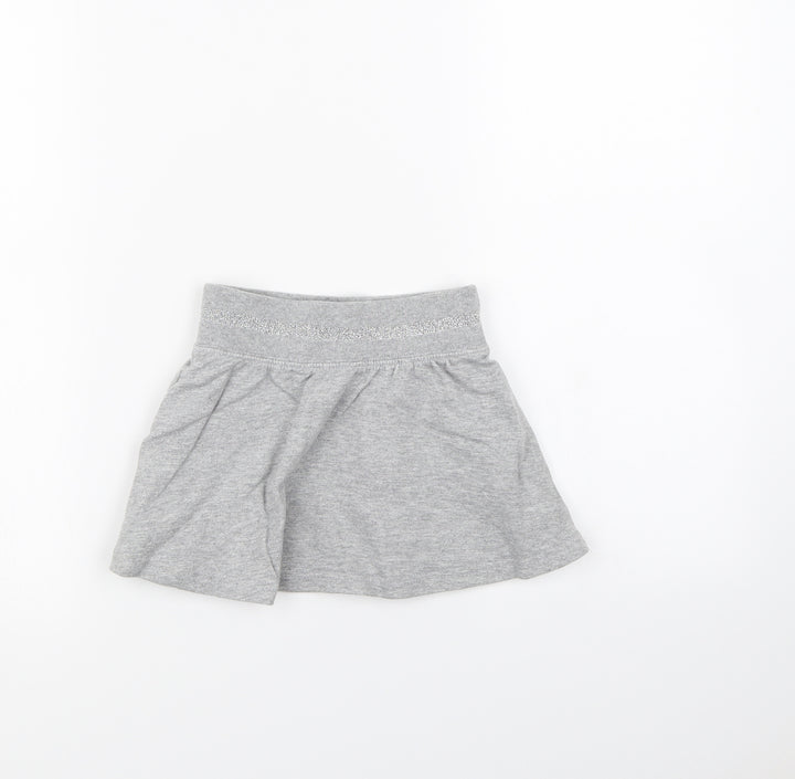 Preworn Girls Grey   Mini Skirt Size 5 Years