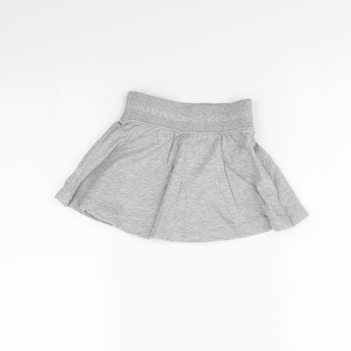 Preworn Girls Grey   Mini Skirt Size 5 Years