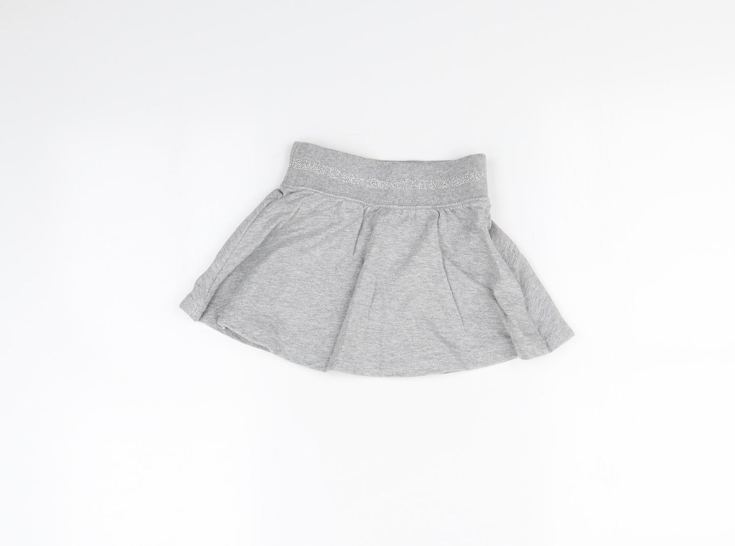 Preworn Girls Grey   Mini Skirt Size 5 Years