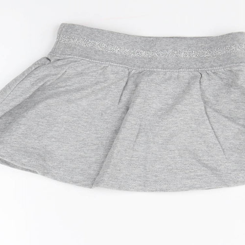 Preworn Girls Grey   Mini Skirt Size 5 Years