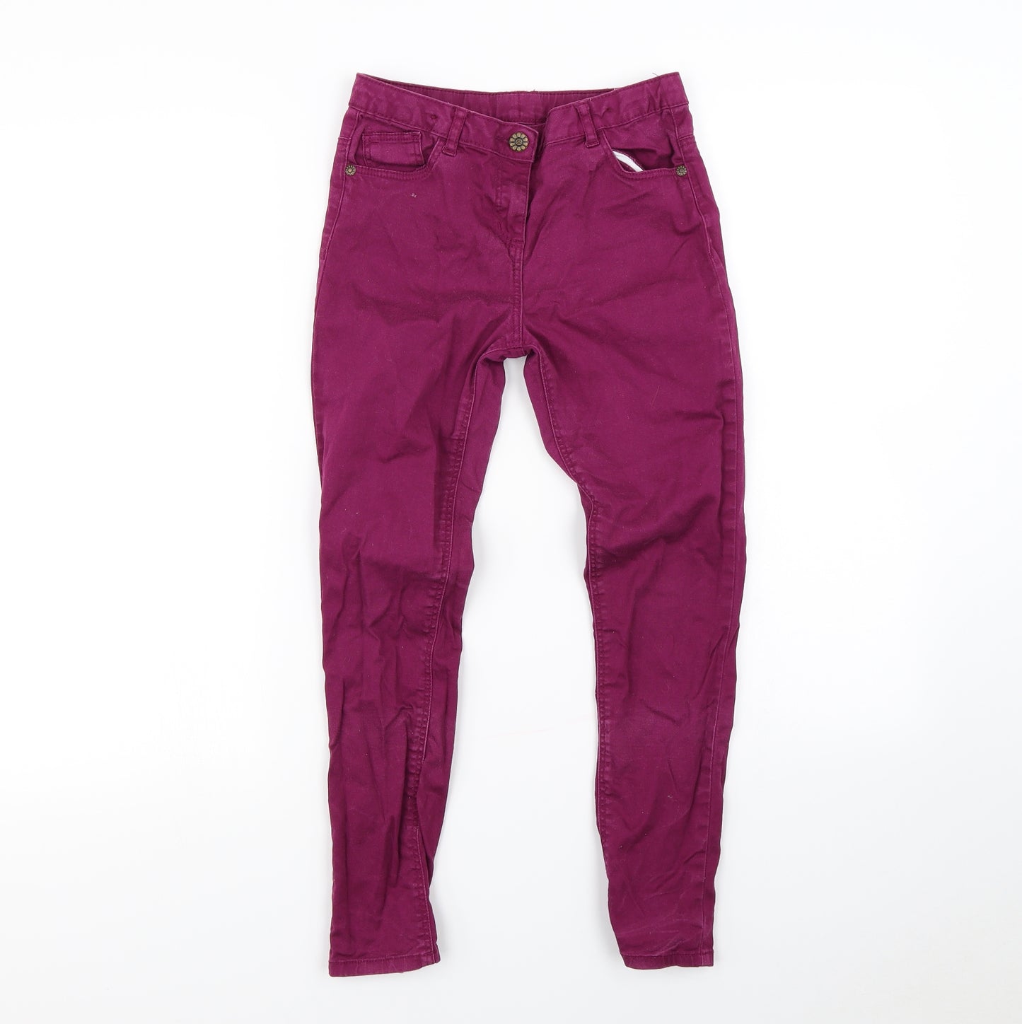 George Girls Purple   Straight Jeans Size 9-10 Years