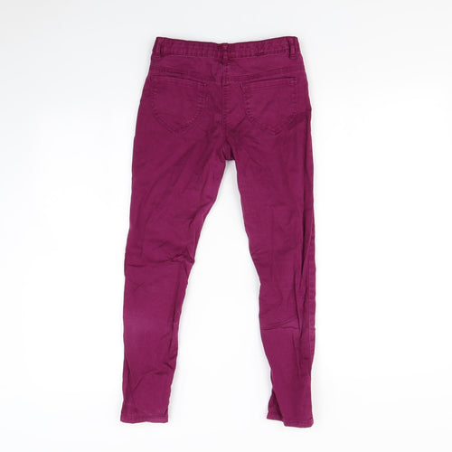 George Girls Purple   Straight Jeans Size 9-10 Years