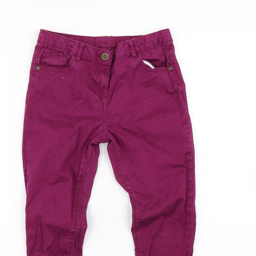 George Girls Purple   Straight Jeans Size 9-10 Years