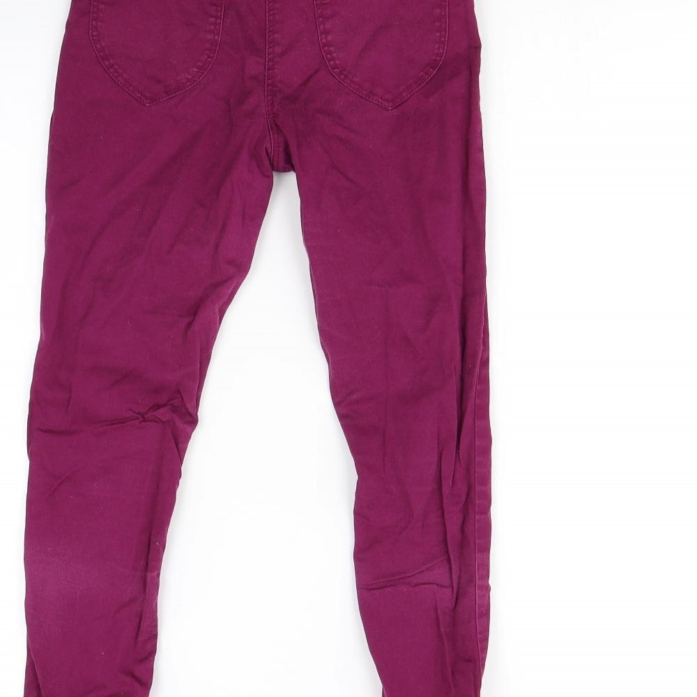 George Girls Purple   Straight Jeans Size 9-10 Years