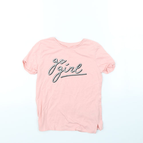 Preworn Girls Pink   Basic T-Shirt Size 9 Years