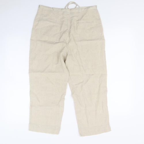 Racing Green Womens Beige   Trousers  Size 12 L25 in
