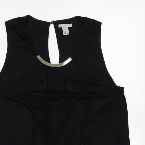 H&M Womens Black   Basic Blouse Size L
