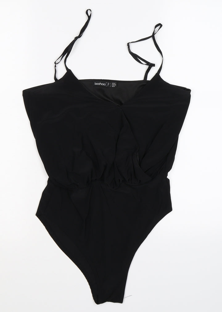 Boohoo Womens Black   Jumpsuit One-Piece Size 10