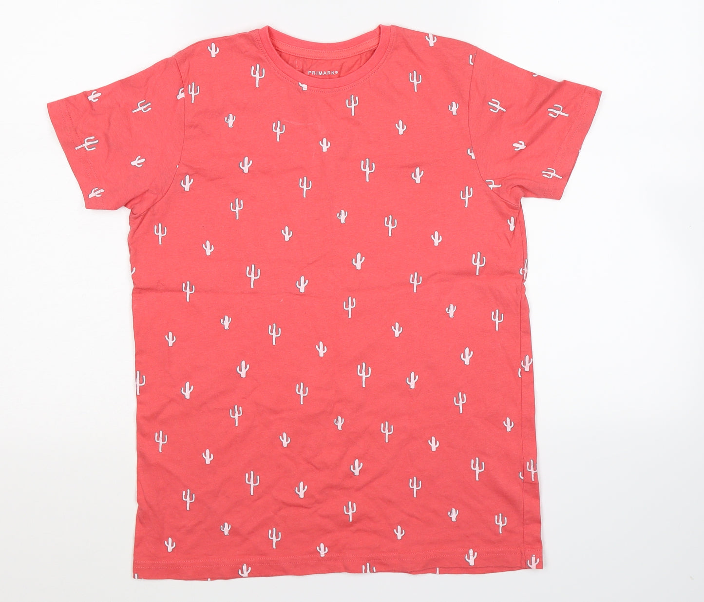 Primark Boys Pink   Basic T-Shirt Size 11-12 Years