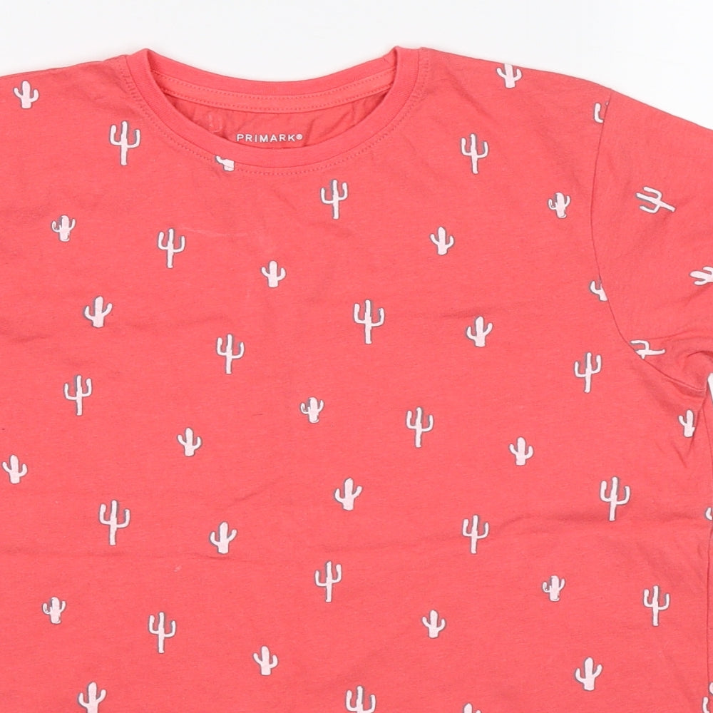 Primark Boys Pink   Basic T-Shirt Size 11-12 Years