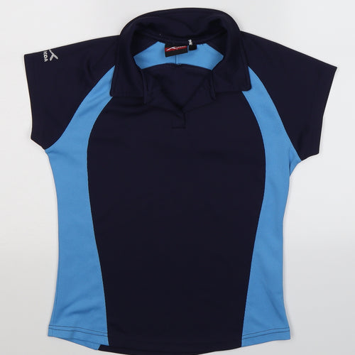 Akoa Womens Blue   Basic Polo Size S