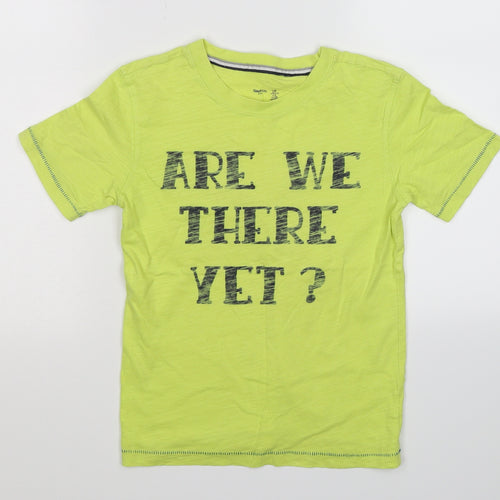 Gap Boys Green   Basic T-Shirt Size 6-7 Years