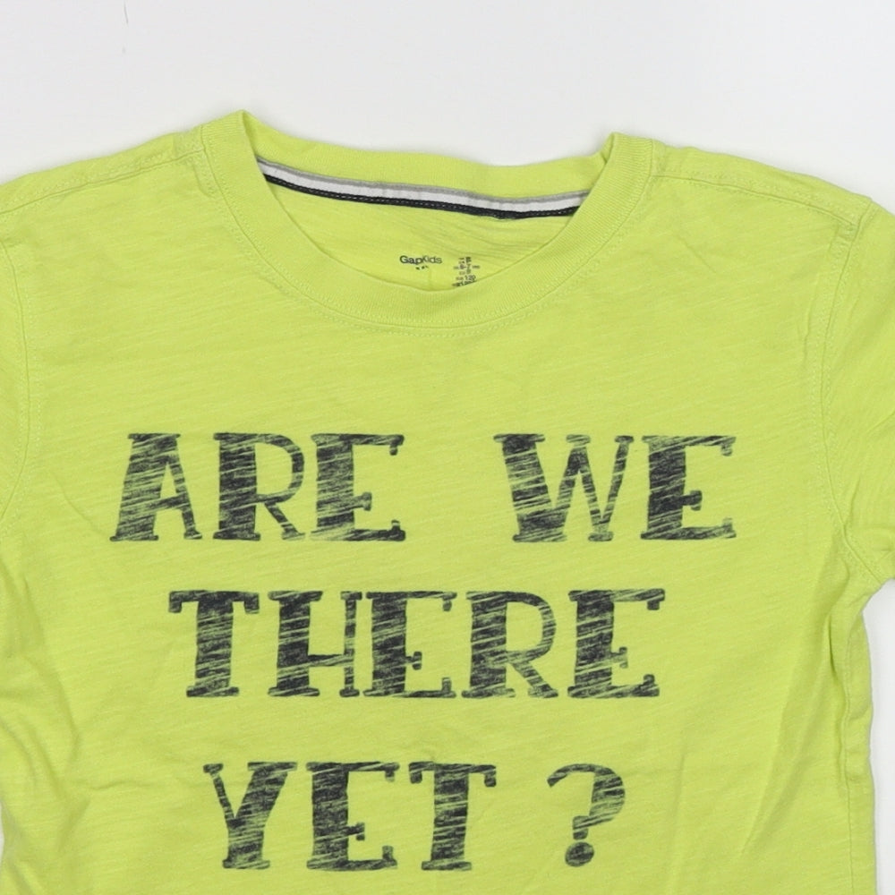 Gap Boys Green   Basic T-Shirt Size 6-7 Years