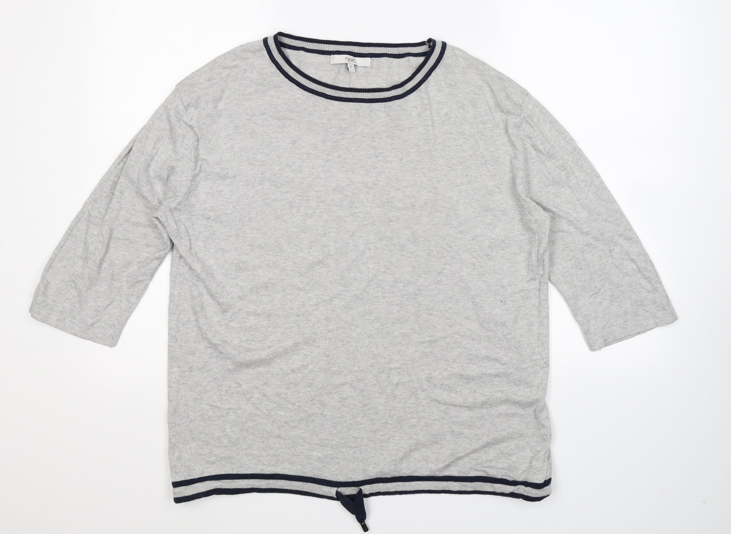 NEXT Womens Grey  Knit Pullover Jumper Size 12