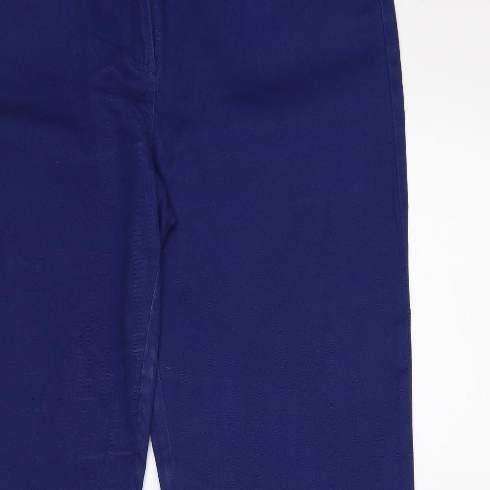 Long Tall Sally Womens Blue  Denim Flared Jeans Size 16 L34 in