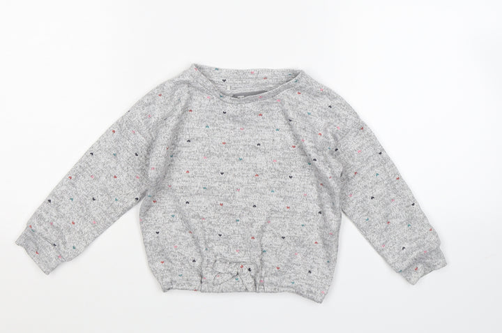 TU Baby Grey Spotted Kaftan Pyjama Top Size 18-24 Months