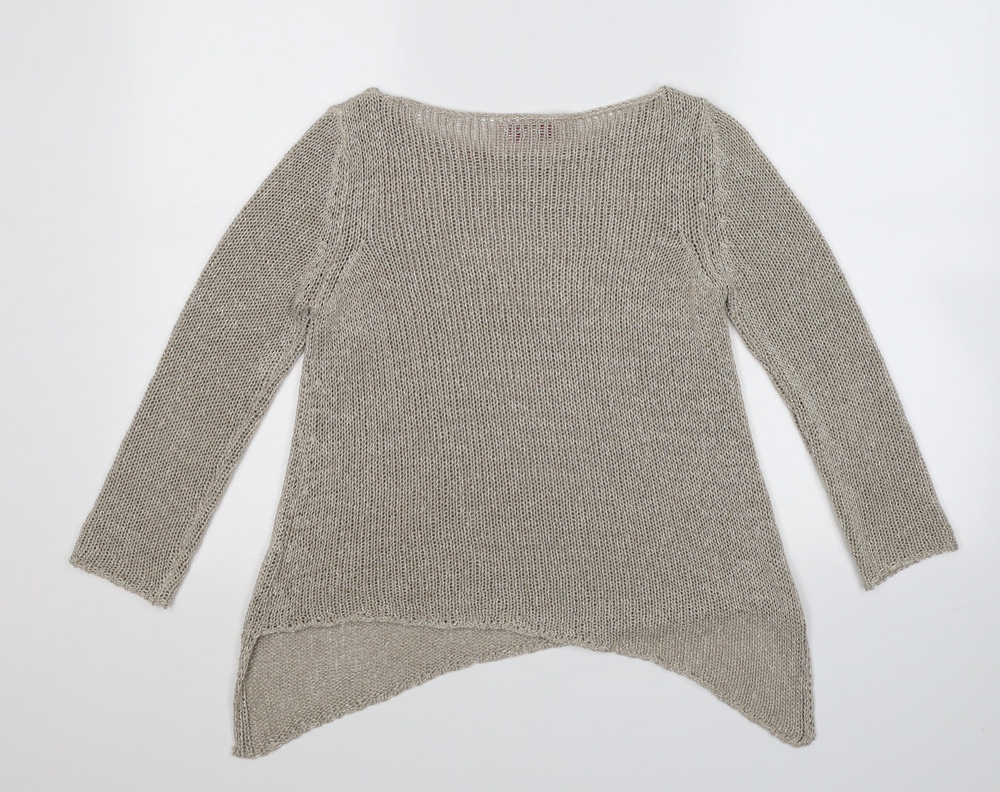 Per Una Womens Beige  Knit Pullover Jumper Size S