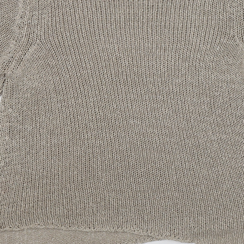 Per Una Womens Beige  Knit Pullover Jumper Size S