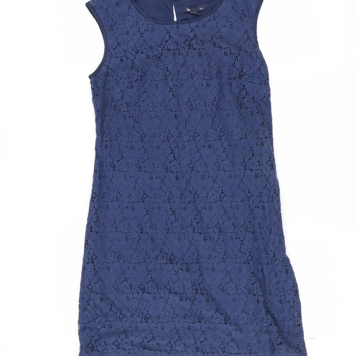 Gap Womens Blue Floral  Shift  Size S  - Lace Layer