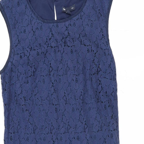 Gap Womens Blue Floral  Shift  Size S  - Lace Layer