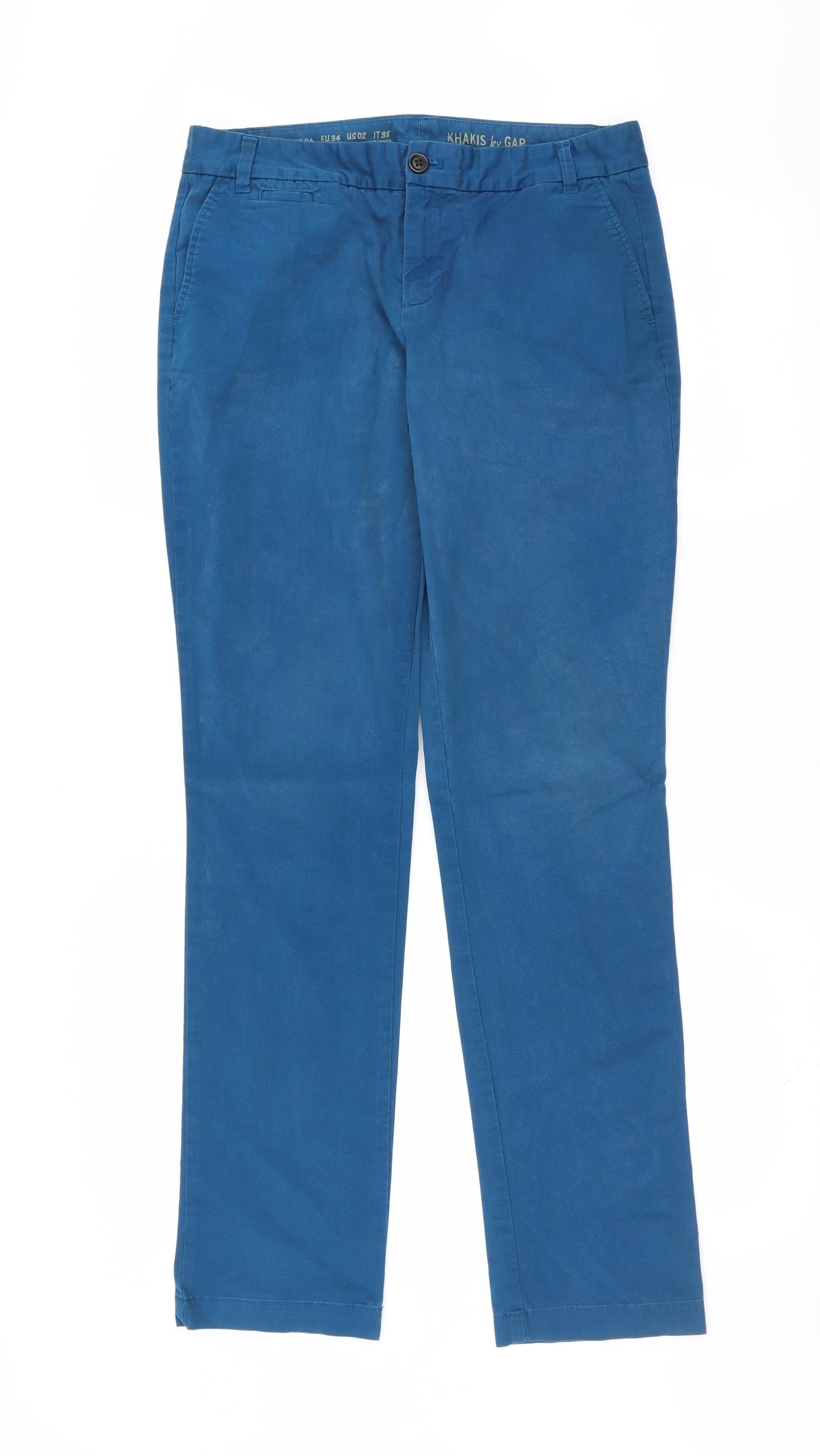 Gap Womens Blue   Chino Trousers Size 6 L31 in