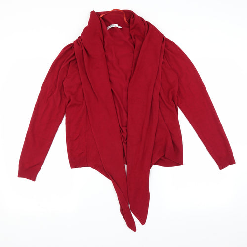 M&Co Womens Red   Cardigan Jumper Size M