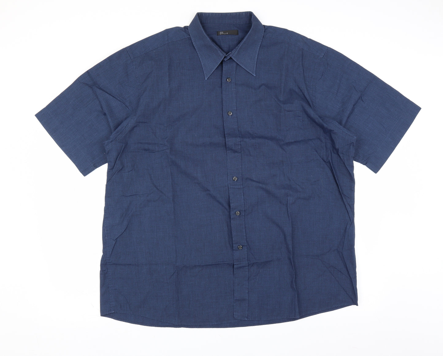 BHS Mens Blue    Button-Up Size 17.5
