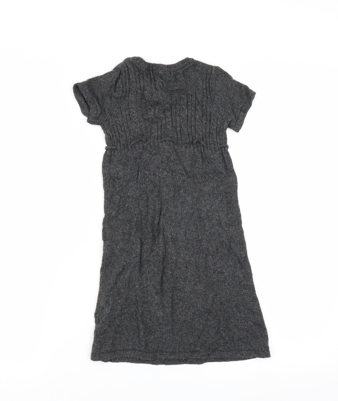 H&M Girls Grey   Jumper Dress  Size 6-7 Years