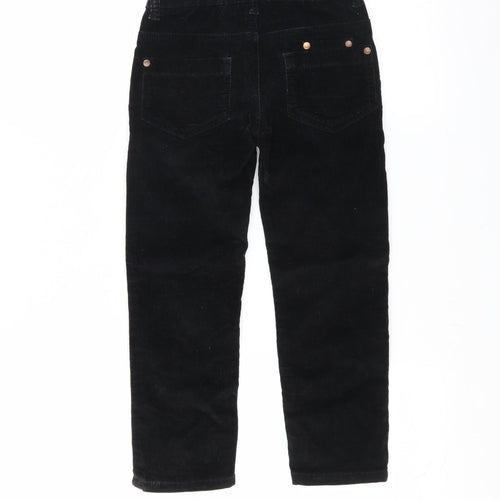 Adams Girl Girls Black  Corduroy Chino Trousers Size 7 Years