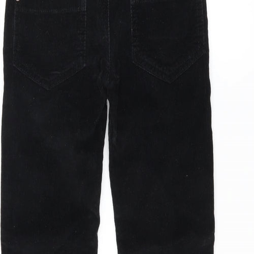 Adams Girl Girls Black  Corduroy Chino Trousers Size 7 Years