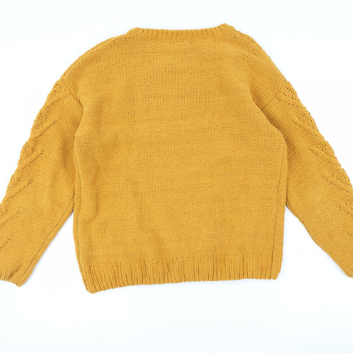 Primark Womens Yellow   Pullover Jumper Size S