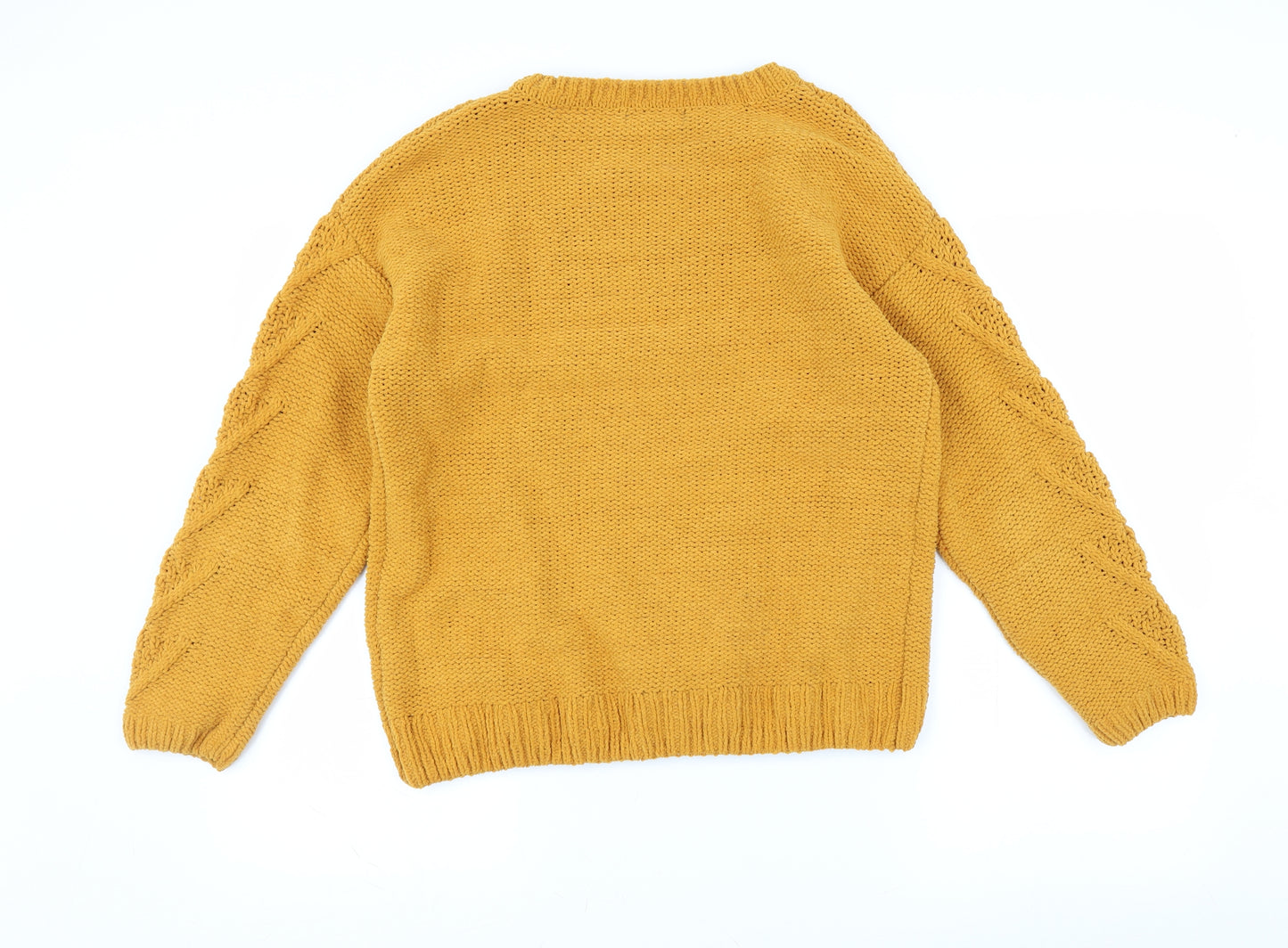 Primark Womens Yellow   Pullover Jumper Size S