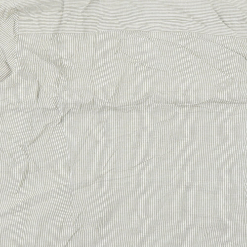 BM Womens Beige Striped  Basic Blouse Size 16