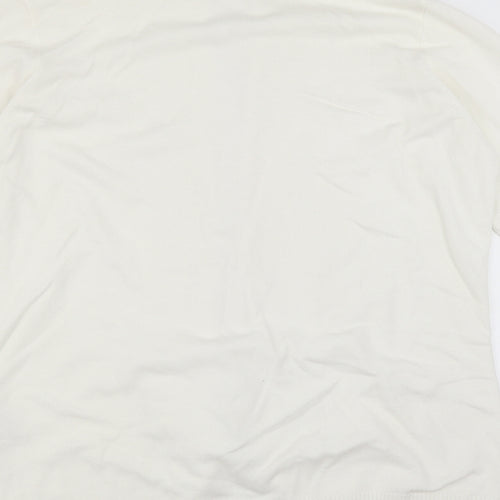 EWM Womens White   Cape Jumper Size L