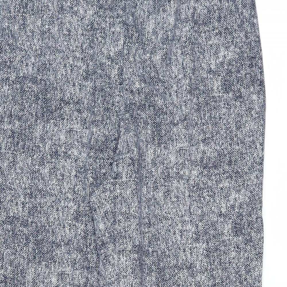 Marks and Spencer Womens Blue   Trousers  Size 12 L25 in - tapered leg