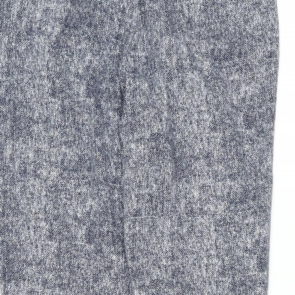 Marks and Spencer Womens Blue   Trousers  Size 12 L25 in - tapered leg