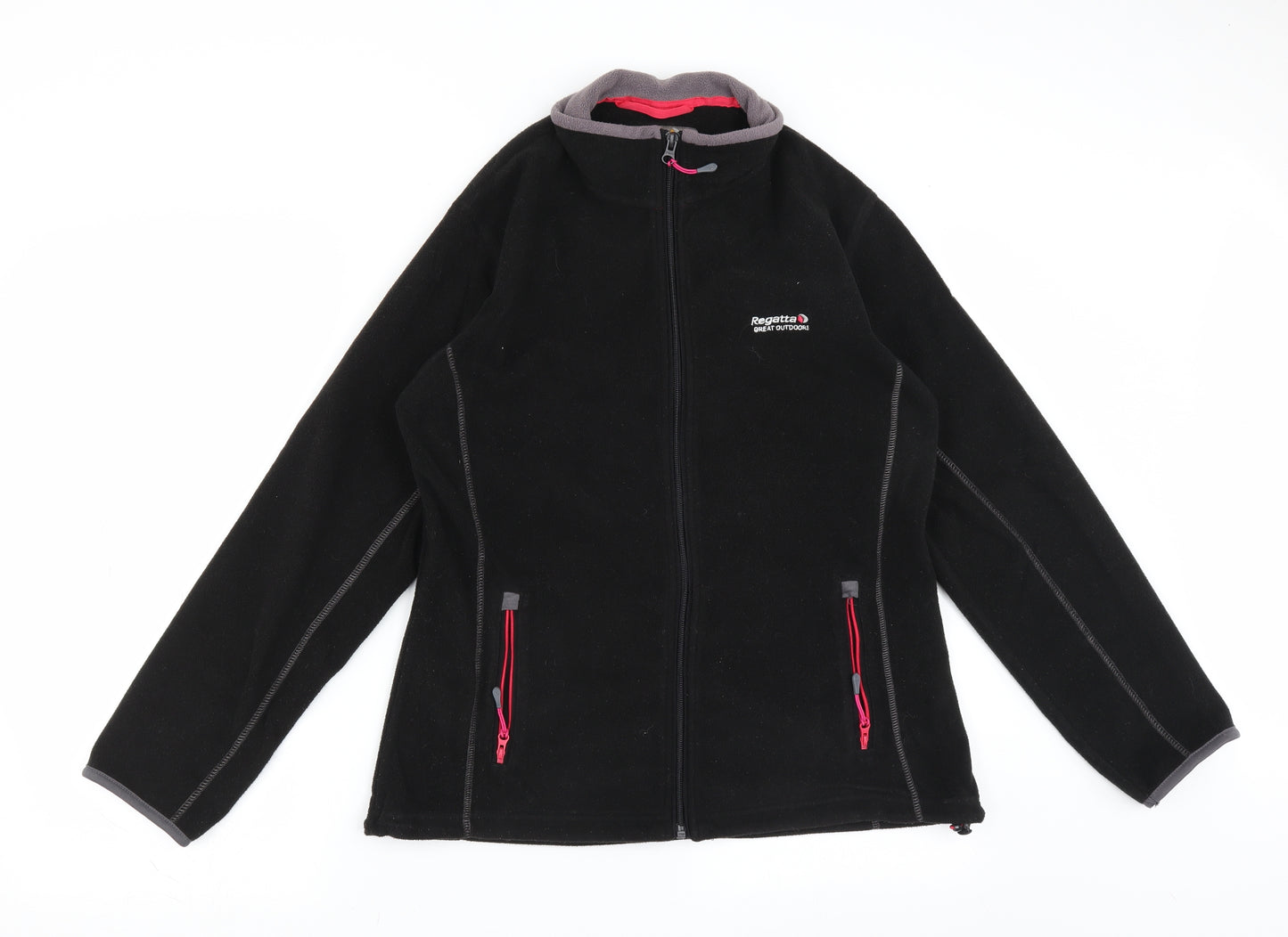 Regatta Womens Black  Fleece Full Zip Jumper Size 12