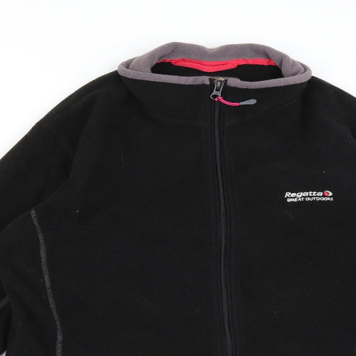 Regatta Womens Black  Fleece Full Zip Jumper Size 12