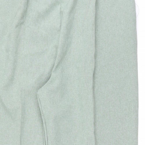 Preworn Womens Green   Trousers  Size 24 L29 in - pleated front