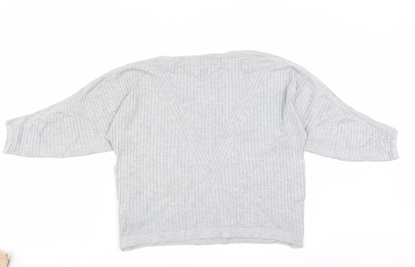Marks and Spencer Womens Grey   Pullover Jumper Size M  - buttons side detail