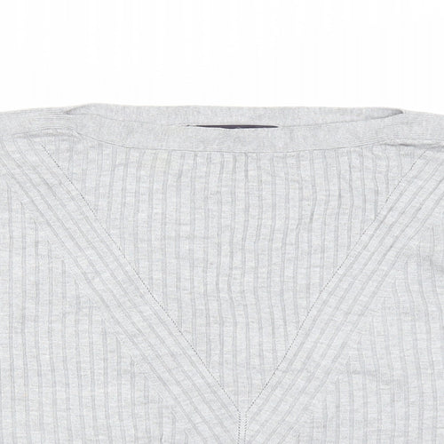 Marks and Spencer Womens Grey   Pullover Jumper Size M  - buttons side detail