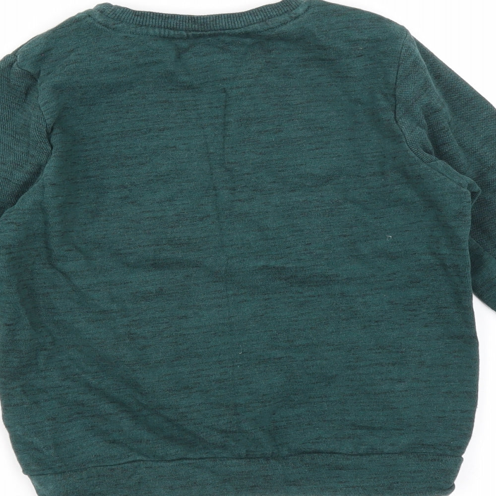 George Boys Green   Pullover Sweatshirt Size 5-6 Years  - fun fun fun