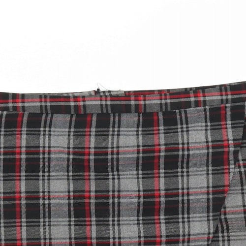 Primark Womens Grey Plaid  Hot Pants Shorts Size 18 - skort