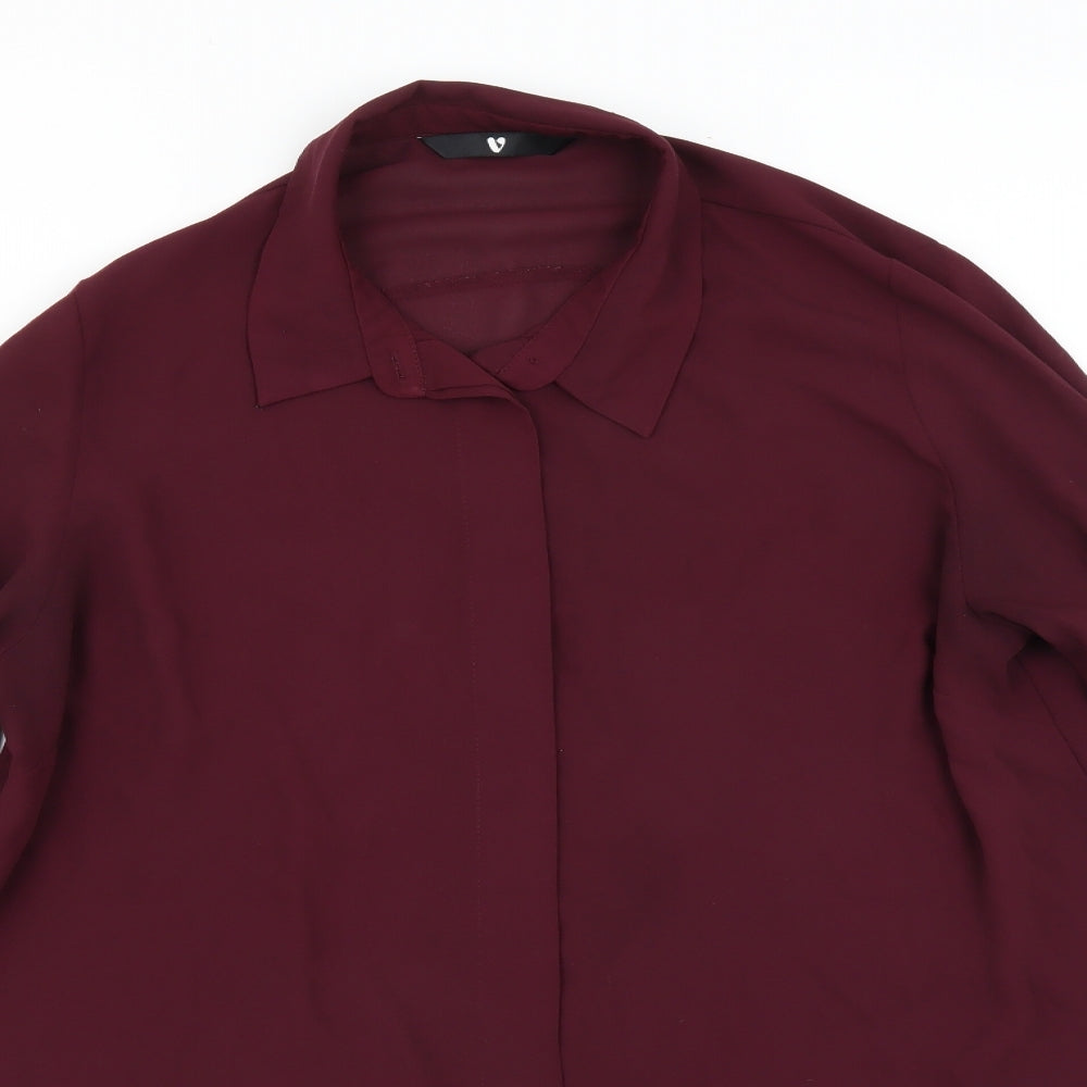 Very Womens Purple   Basic Blouse Size 14  - sheer