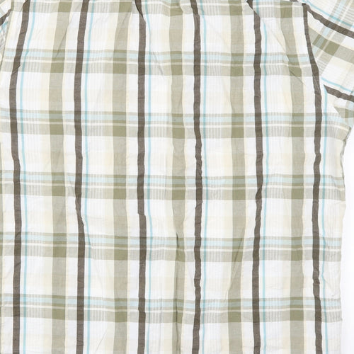 Atlantic Bay Mens Green Check   Button-Up Size L