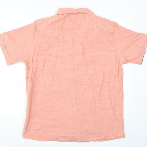 George Mens Pink    Button-Up Size L