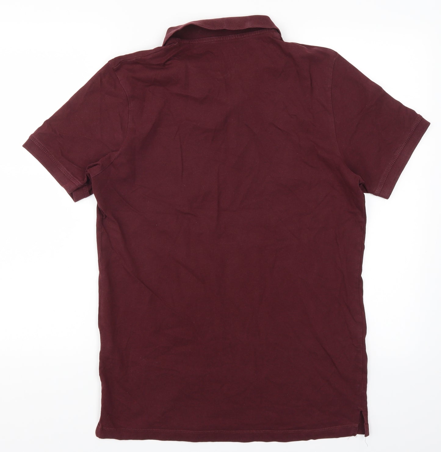 JACK & JONES Mens Red    Polo Size M  - Burgundy