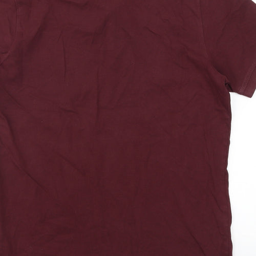 JACK & JONES Mens Red    Polo Size M  - Burgundy